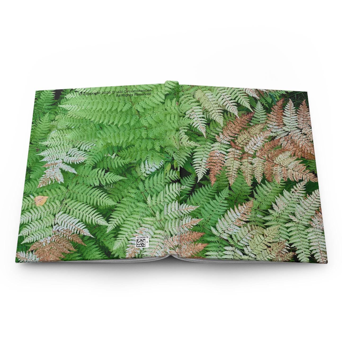Alaskan Ferns in Autumn Hardcover Journal