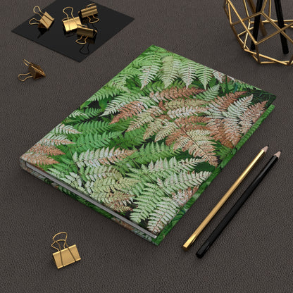 Alaskan Ferns in Autumn Hardcover Journal